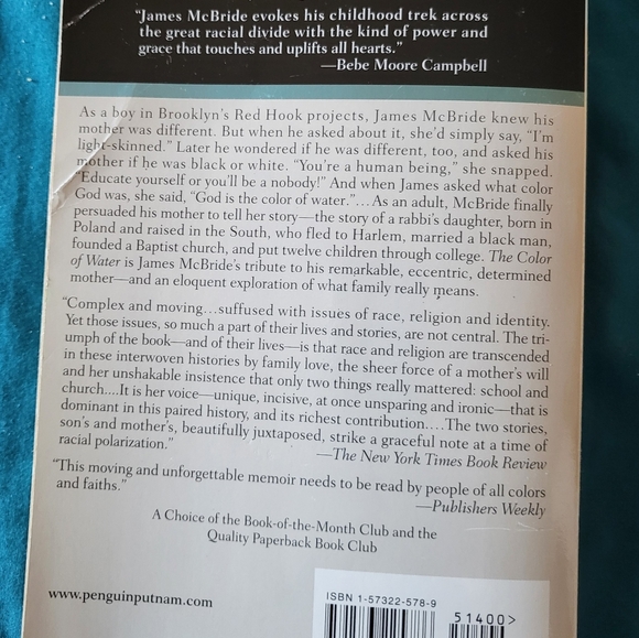 The Color Of Water Book - Picture 2 of 2